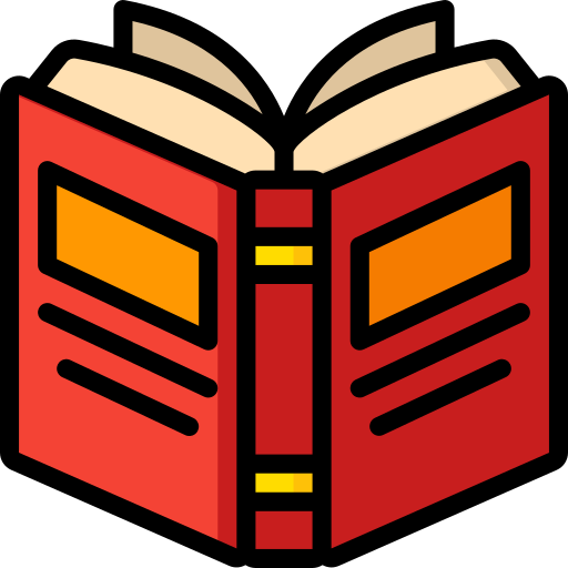 Open book icon representing AI Receptionist for Non-Profit for Books, emphasizing educational support and engagement in the literary sector.