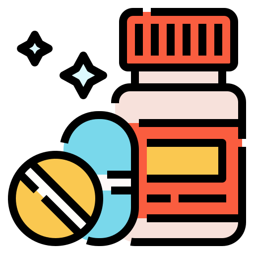 AI receptionist for supplement brand, featuring colorful pill bottle and capsules, representing automated customer service solutions for health and wellness industries.