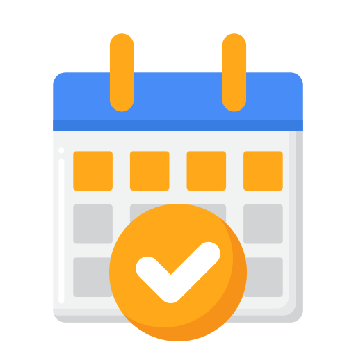Calendar icon with a checkmark, symbolizing real-time class booking and scheduling for yoga studios, enhancing operational efficiency and student engagement. Calendar icon with a checkmark, symbolizing real-time class booking and scheduling for yoga studios, enhancing operational efficiency and student engagement.