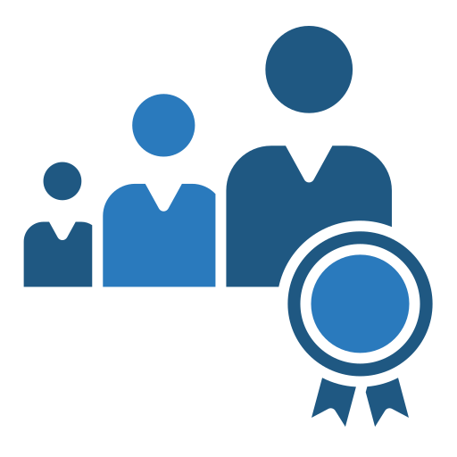 Icon representing student profiles and a certification badge, symbolizing personalized class preferences and lead information gathering for yoga studios. Icon representing student profiles and a certification badge, symbolizing personalized class preferences and lead information gathering for yoga studios.